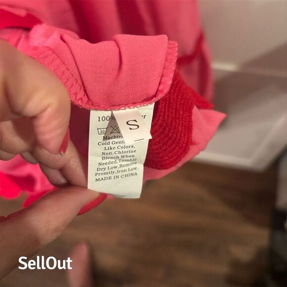 Idopip Women's Pink Maxi Dress S Sleeveless Summer Flowy Adjustable Straps - Picture 4 of 12